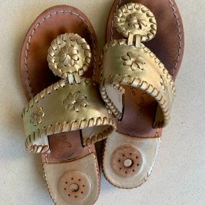 Jack Rogers Gold Shoes Kids 13